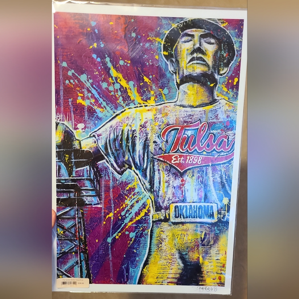 Colorful Tulsa Oklahoma Art Print NEW